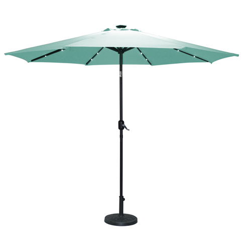 See more information about the Torbay Teal Umbrella (2.7m) - with Solar Lights